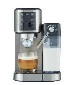 capsule + coffee powder + milk foam 3 in 1 coffee maker.  20Bar extraction French drip / mocha and other Italian espresso, 1 cup / 2 cups touch sensin