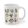 Puurfect Combo Cat and Plants Coffee Tea Mug