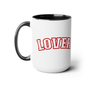 Accent Ceramic Coffee Mug 15oz - Say It Soul Lover, Red