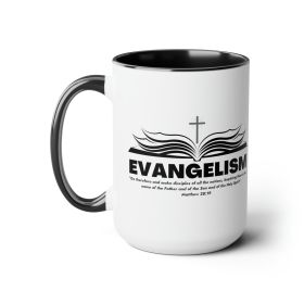 Accent Ceramic Coffee Mug 15oz - Evangelism - Go Therefore And Make Disciples