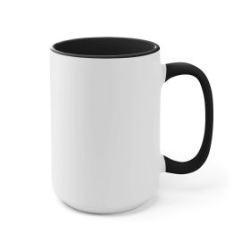 Ceramic Two-tone Color Accent Coffee Mug 15oz