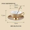 Coffee Cup Set Cup Saucer Spoon Porcelain Teacups Ceramic Mugs Coffee Mug 6.8OZ