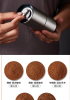 Wireless charging coffee grinder (800 mAh lithium capacity, non-segment fine tuning, strong power, coffee bean capacity 12g, 25 cups / time, mini car,