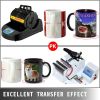 VEVOR Mug Heat Press 1300W Mug Press Black Heat Press Bottle Multifunctional Cup Mug Sublimation Heat Press Machine Mug Press for Transferring Picture