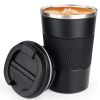 1pc; Stainless Steel Vacuum Insulated Tumbler; Coffee Travel Mug Spill Proof With Lid; Thermos Cup For Keep Hot/Ice Coffee; Tea And Beer