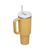 Mug Tumbler with Handle Insulated Tumbler with Lids Straw Stainless Steel Coffee Cups with Adjustable Strap Water Bottle Pouch