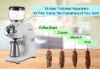 Commercial coffee bean grinder bean bin capacity 250g    230W   home coffee bean grinder production