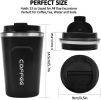 12 oz Stainless Steel Vacuum Insulated Tumbler - Coffee Travel Mug Spill Proof with Lid - Thermos Cup for Keep Hot/Ice Coffee; Tea and Beer