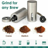 Portable Home Manual Coffee Grinder Stainless Steel with Ceramic Burr Bean Mill