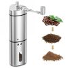 Portable Home Manual Coffee Grinder Stainless Steel with Ceramic Burr Bean Mill