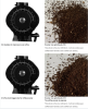 Electric coffee grinder commercial espresso grinding for bean bin capacity of 1000g 1000W